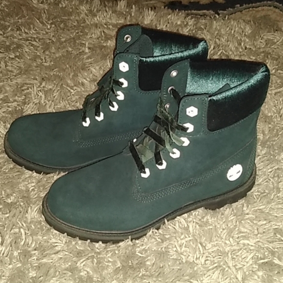 teal timberland boots